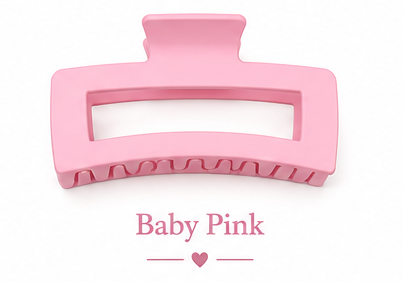 Matte Jumbo Cut Out Rectangle Hair Claw