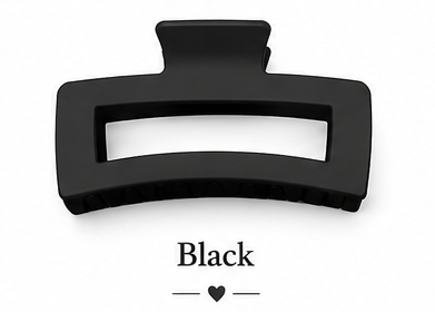 Matte Jumbo Cut Out Rectangle Hair Claw