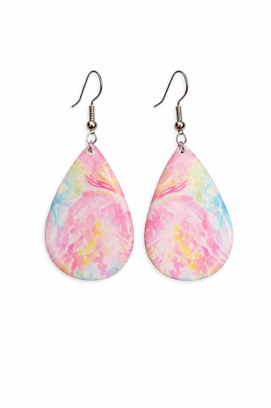 Blush Bloom Teardrop Earrings
