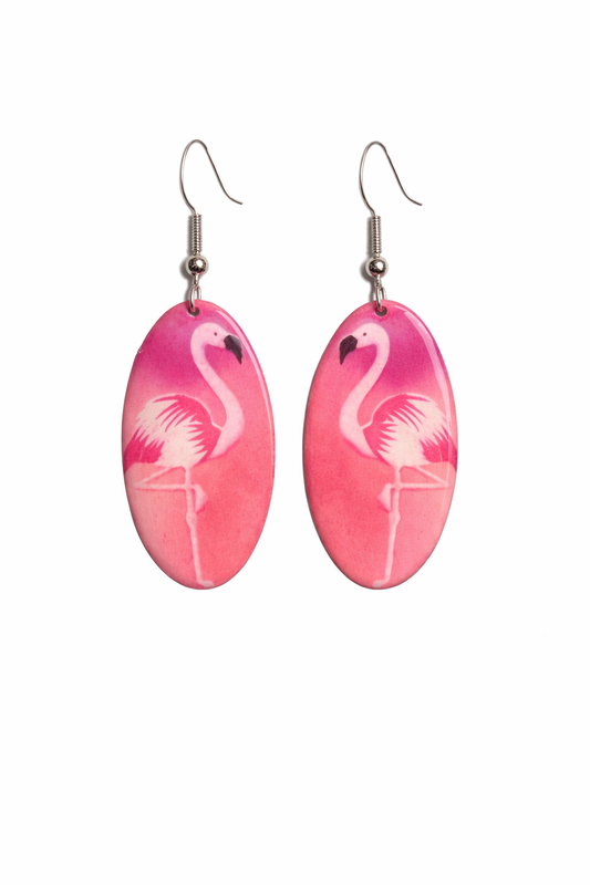 Blush Flamingo Elegance Earrings