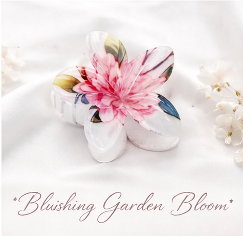 Floral Prints of Hawaiian Plumeria Hair Claw Clip