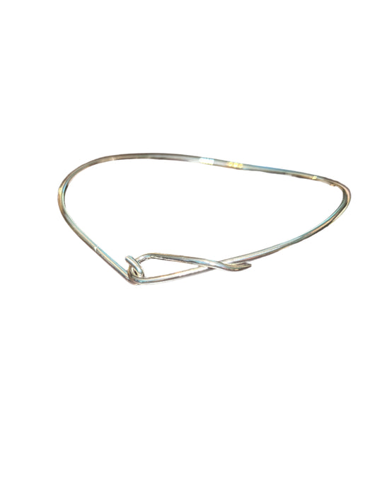 Hook Style Silver Slide Necklace
