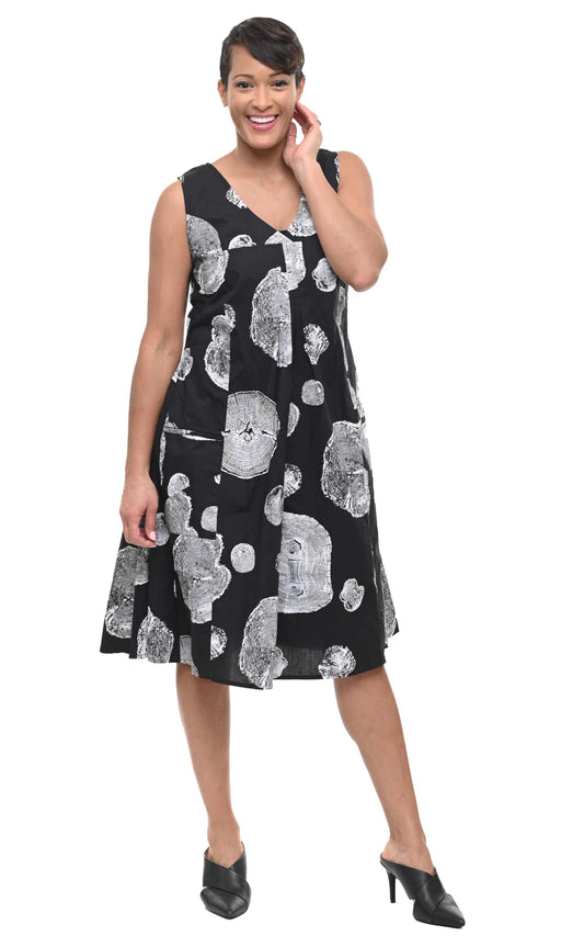 Poppie Dress in Black Urchin