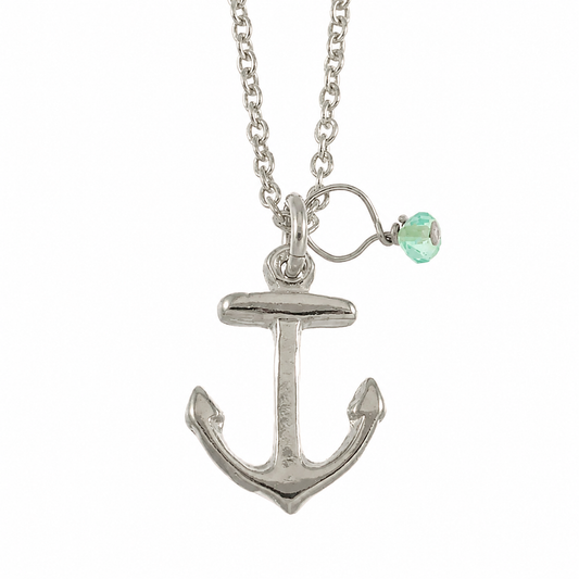 Sunshine & Saltwater Anchor Necklace