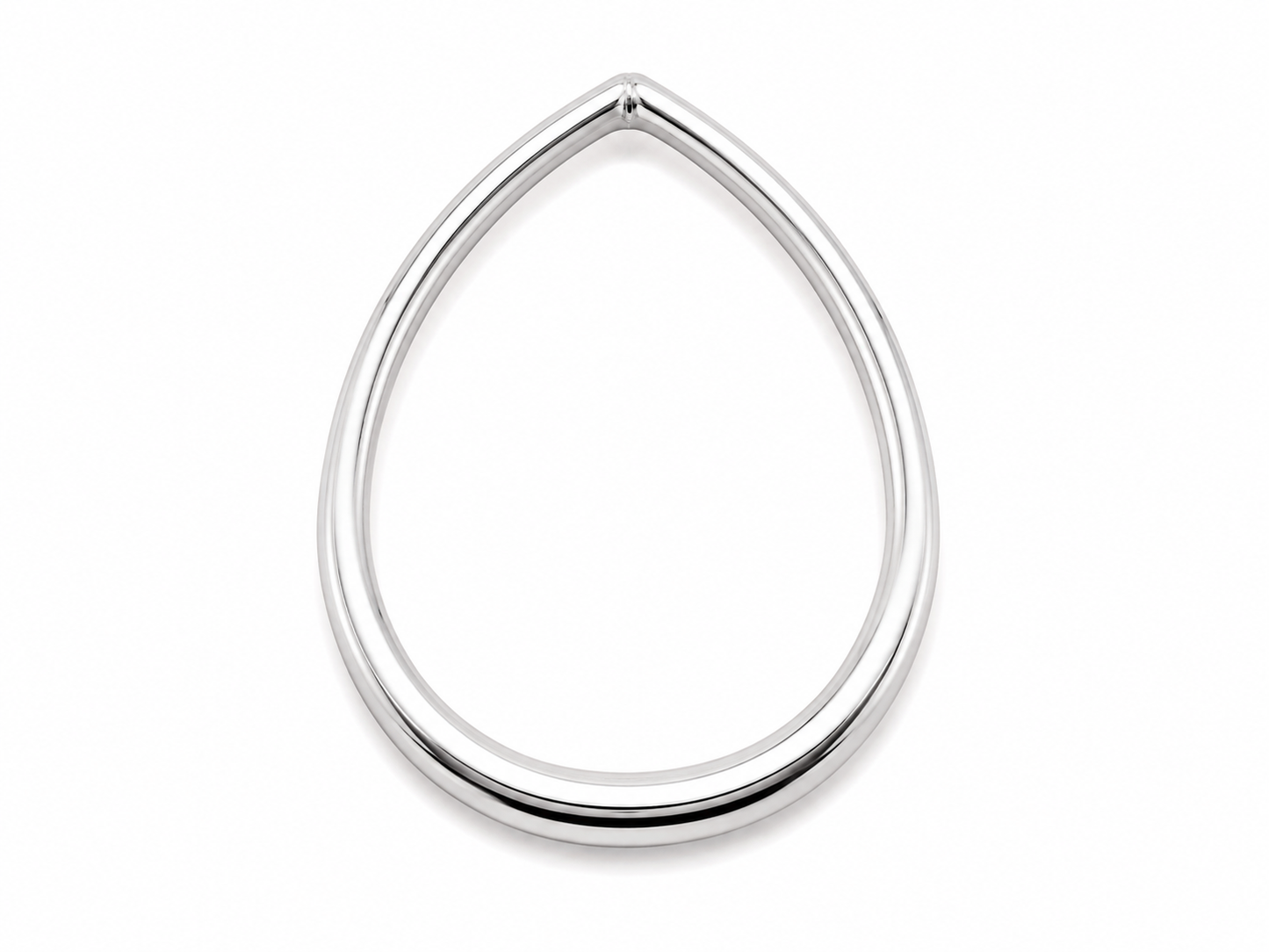 Sterling Silver Open Oval Pendant