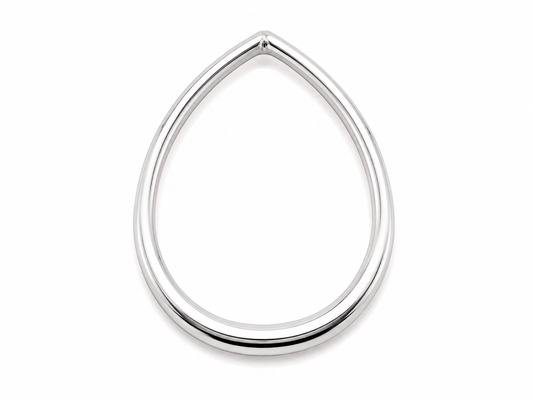 Sterling Silver Open Oval Pendant