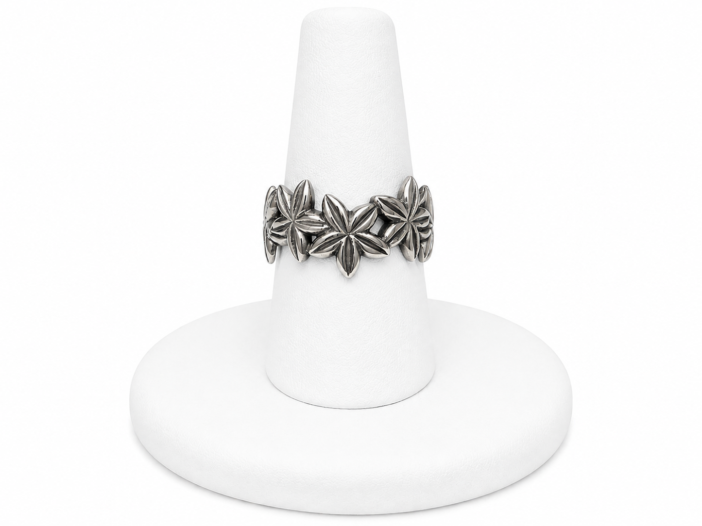 Sterling Silver Starfish-Inspired Ring
