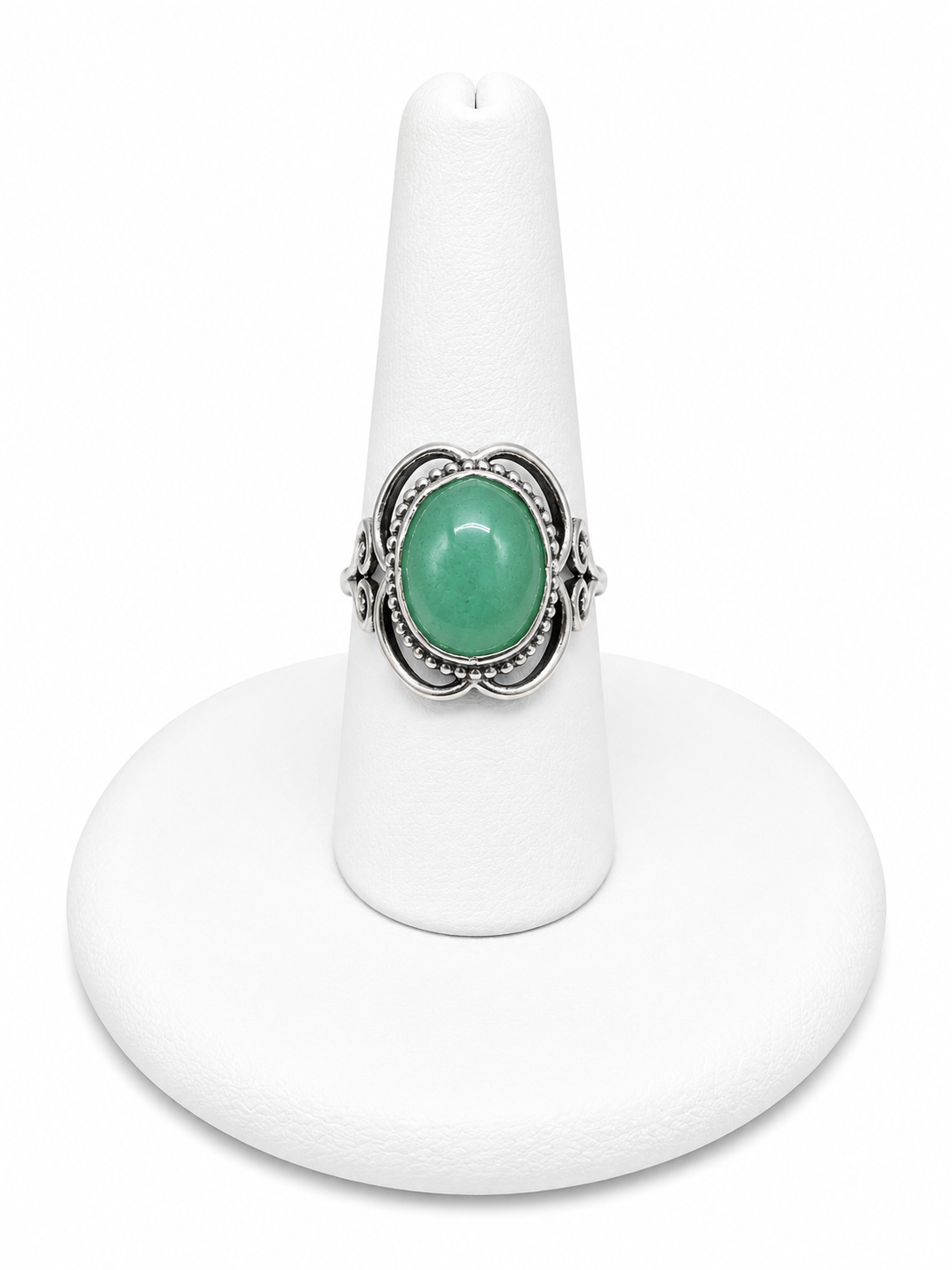 Sterling Silver Jadeite Ring