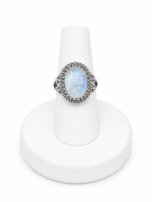 Sterling Silver Moonstone Ring