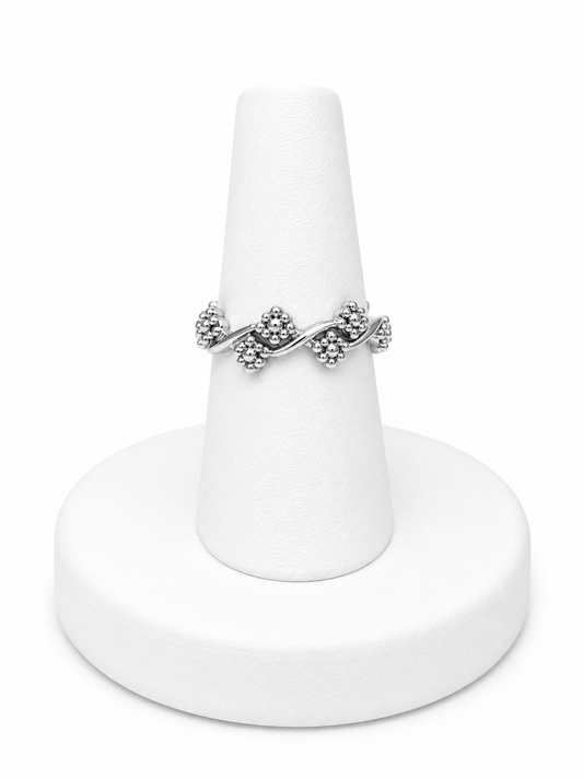Sterling Silver Floral Vine Ring