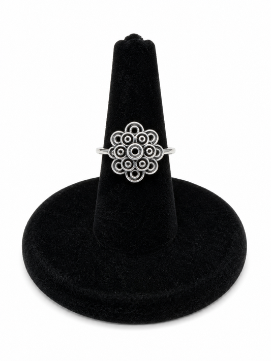 Sterling Silver Flower Ring