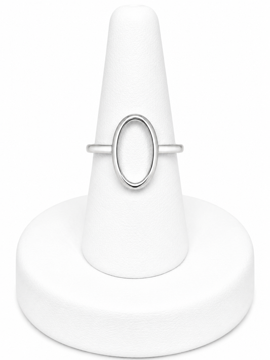 Sterling Silver Open Oval Ring