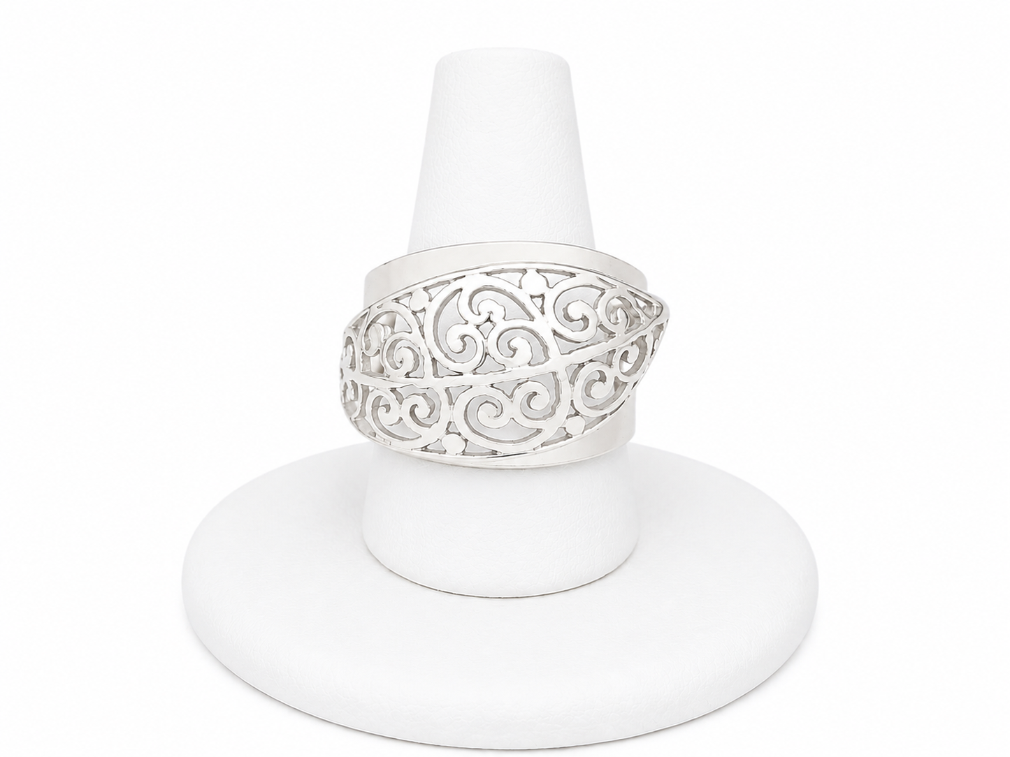 Sterling Silver Open Scrollwork Ring