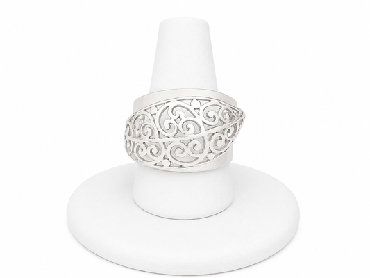 Sterling Silver Open Scrollwork Ring