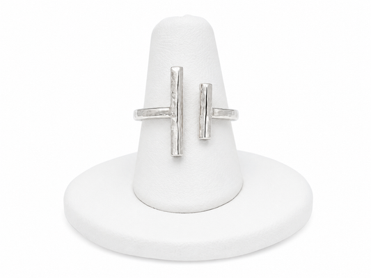 Sterling Silver Modern Bar Ring