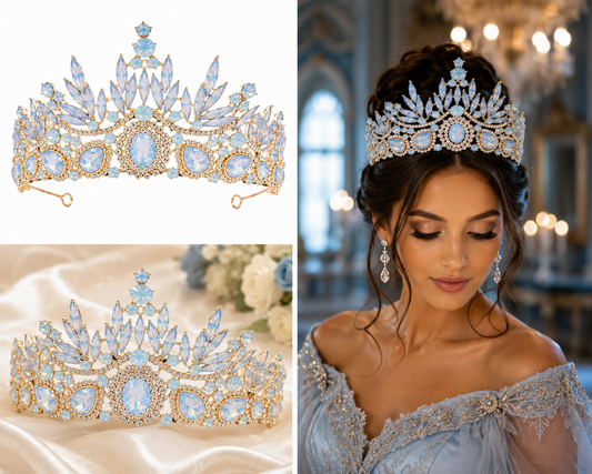 Elegant Rhinestone Princess Crown Tiara