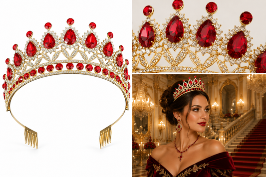 Dazzling Flower Rhinestone Tiara