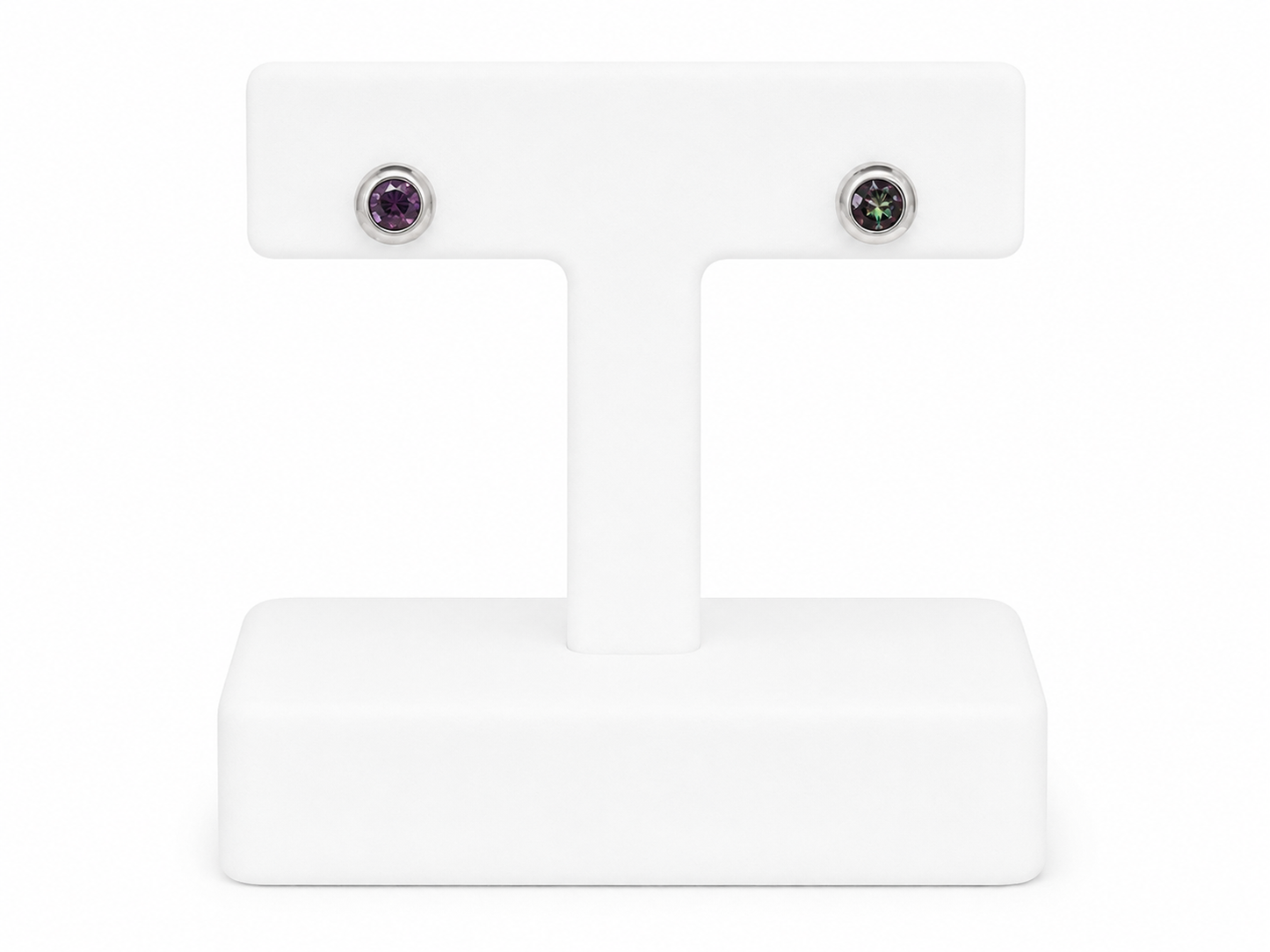 Sterling Silver Mystic Quartz Stud Earrings