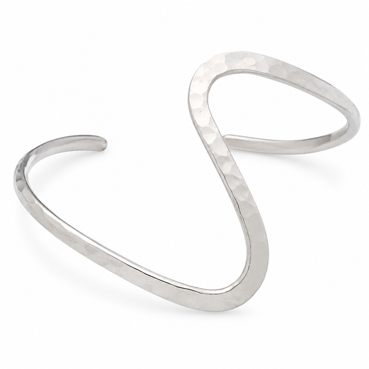 Sterling Silver Hammered Cuff Bracelet