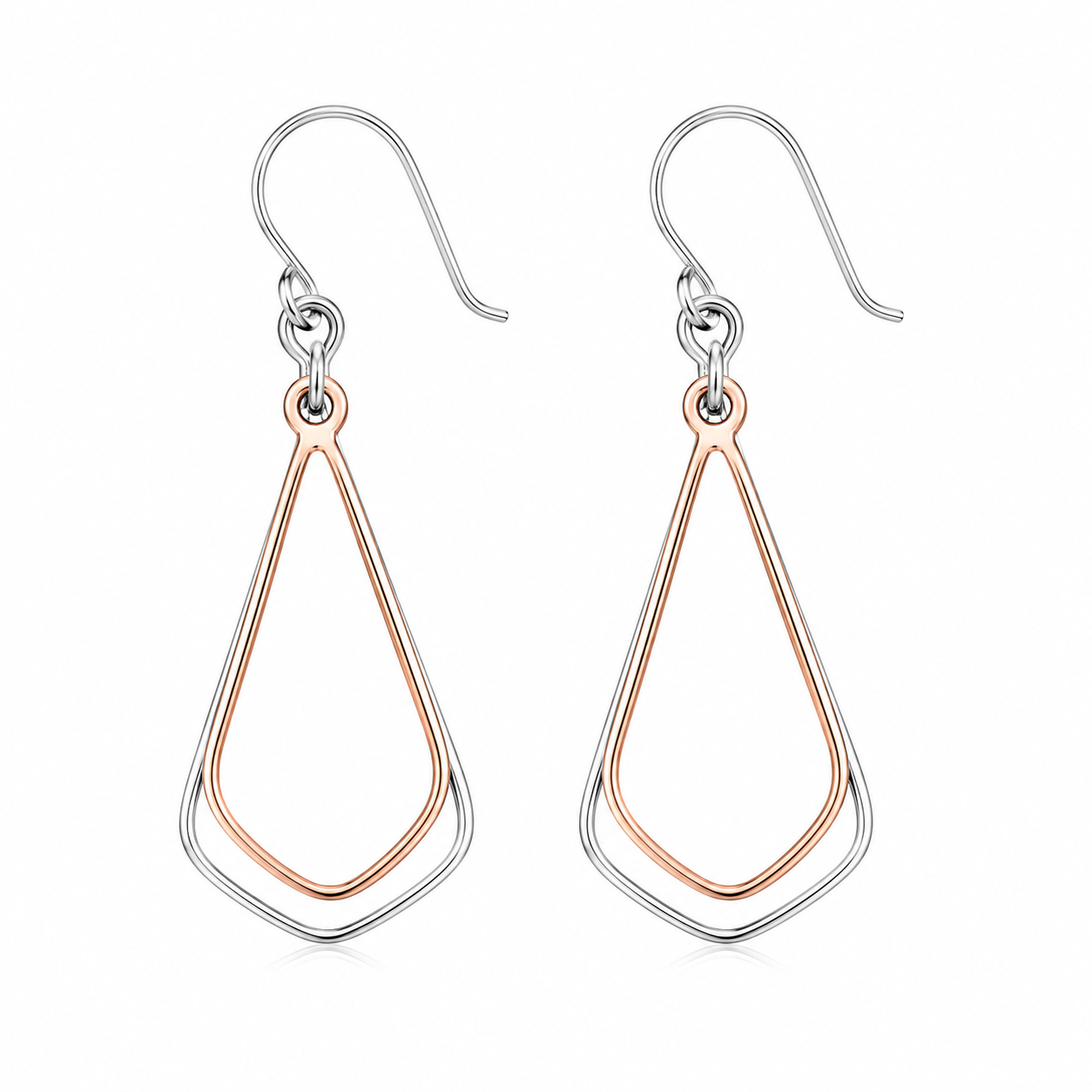 Double Kite Dangle Earrings