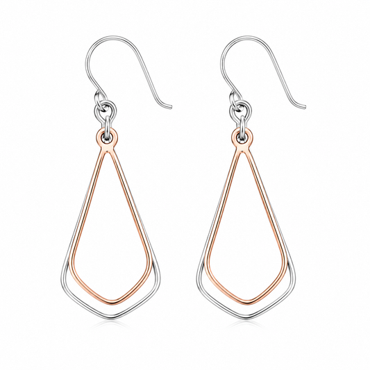 Double Kite Dangle Earrings