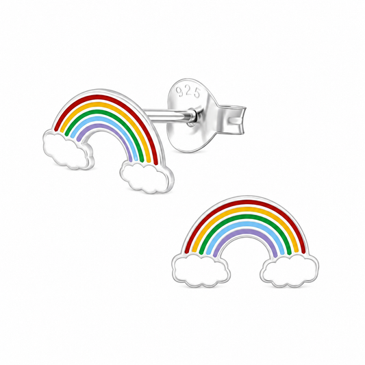 Rainbow Post Earrings