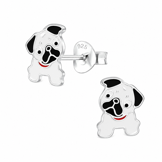 Pug Post Earrings