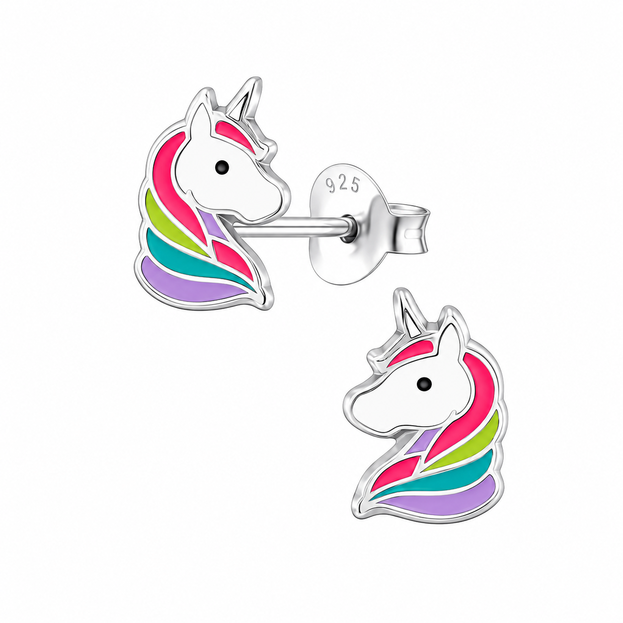Unicorn Post Earrings