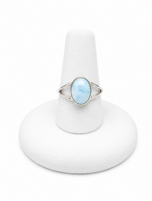 Sterling Silver Larimar Ring