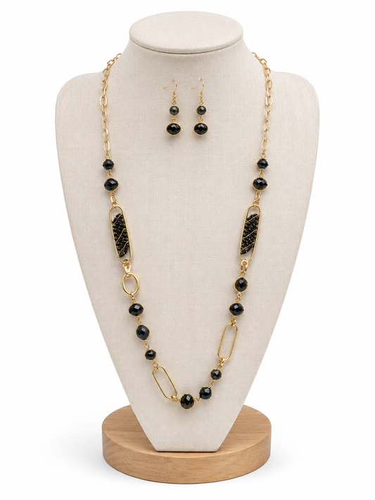 Midnight Luxe Necklace & Earring Set