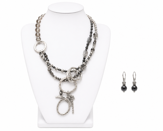 Modern Muse Statement Necklace & Earring Set