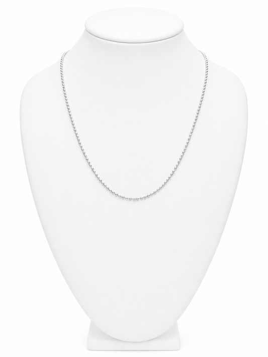 Sterling Silver Ball Chain Necklace