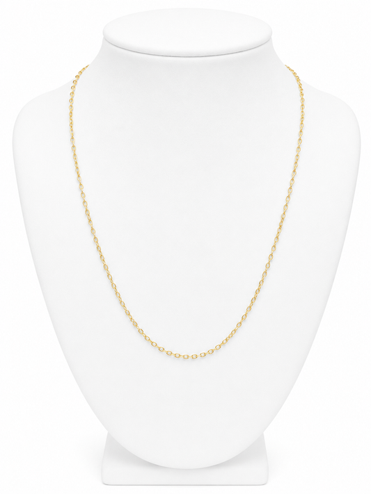 18K Gold Plated Sterling Silver Chain Necklace