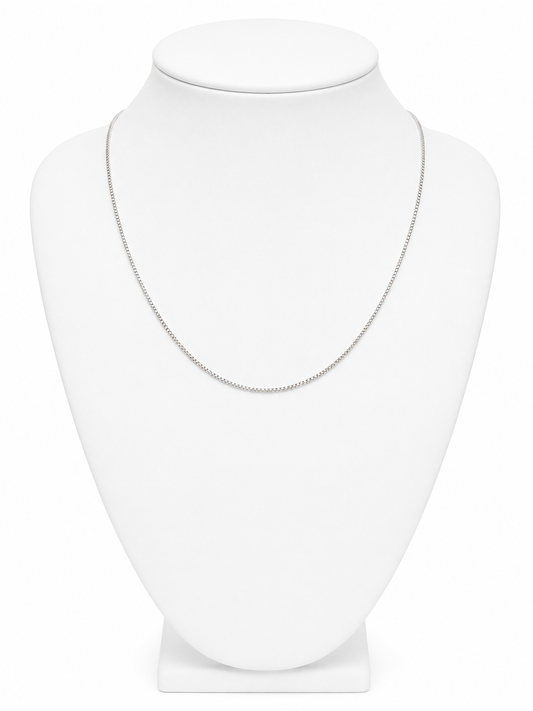 Sterling Silver 16" Box Chain Necklace