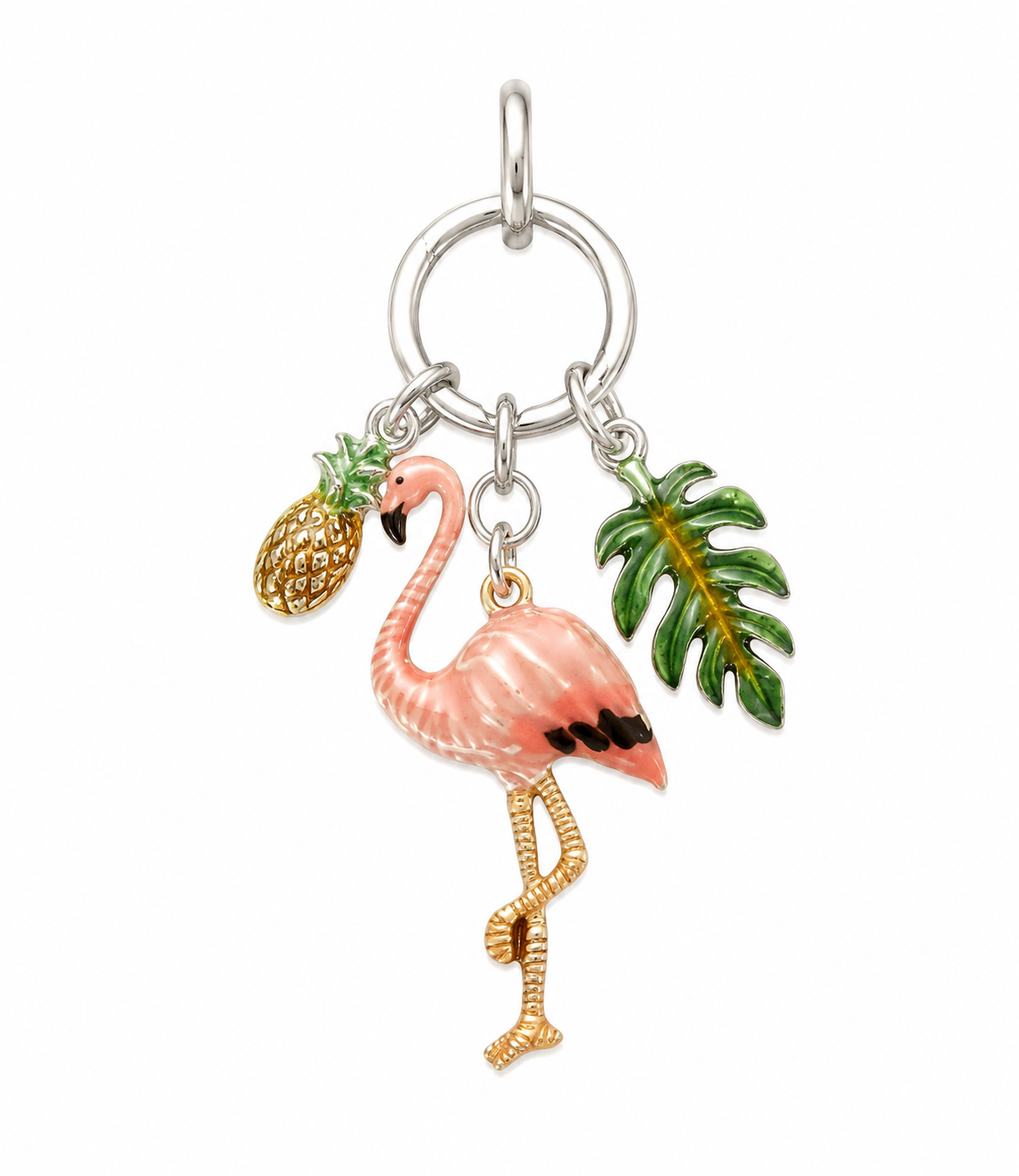 Tropical Flamingo Charm Necklace