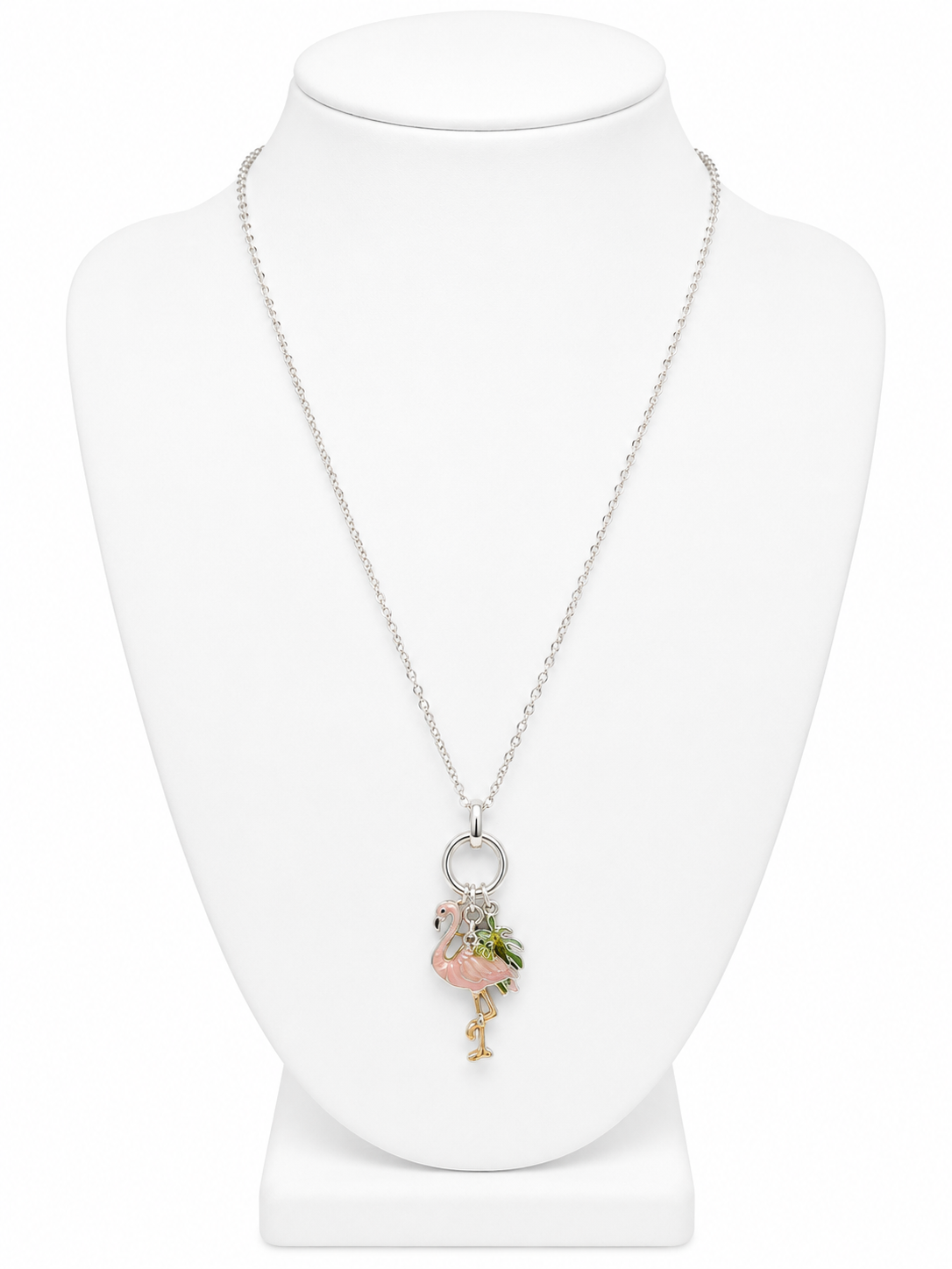 Tropical Flamingo Charm Necklace