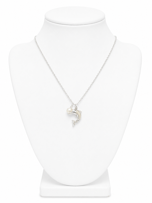 Dolphin & Pearl Necklace