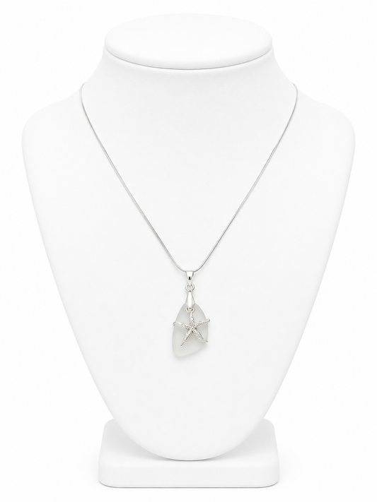 Sea Glass Starfish Necklace