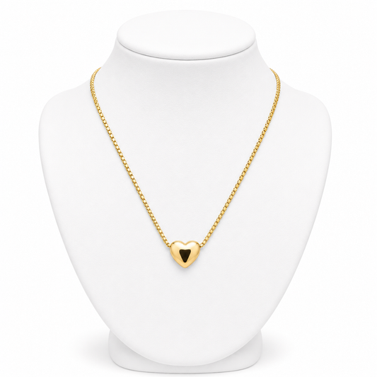 Mini Gold Heart Necklace