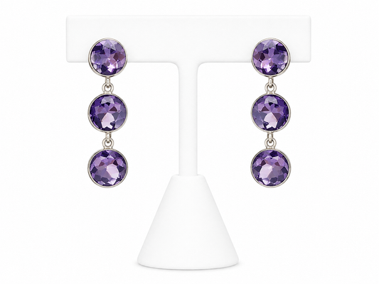 Amethyst Cascade Earrings