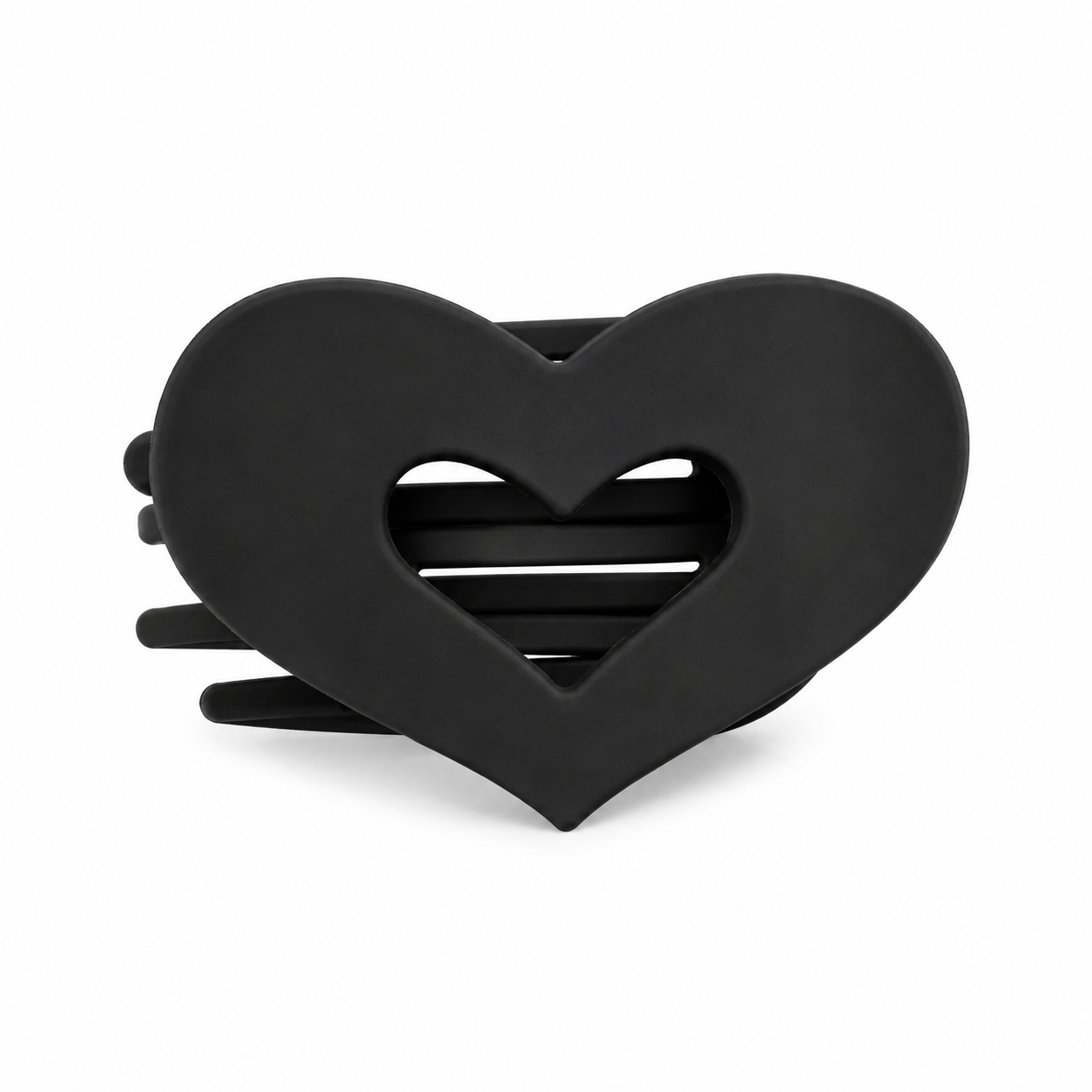 Matte Jumbo Cut Out Heart Hair Claw