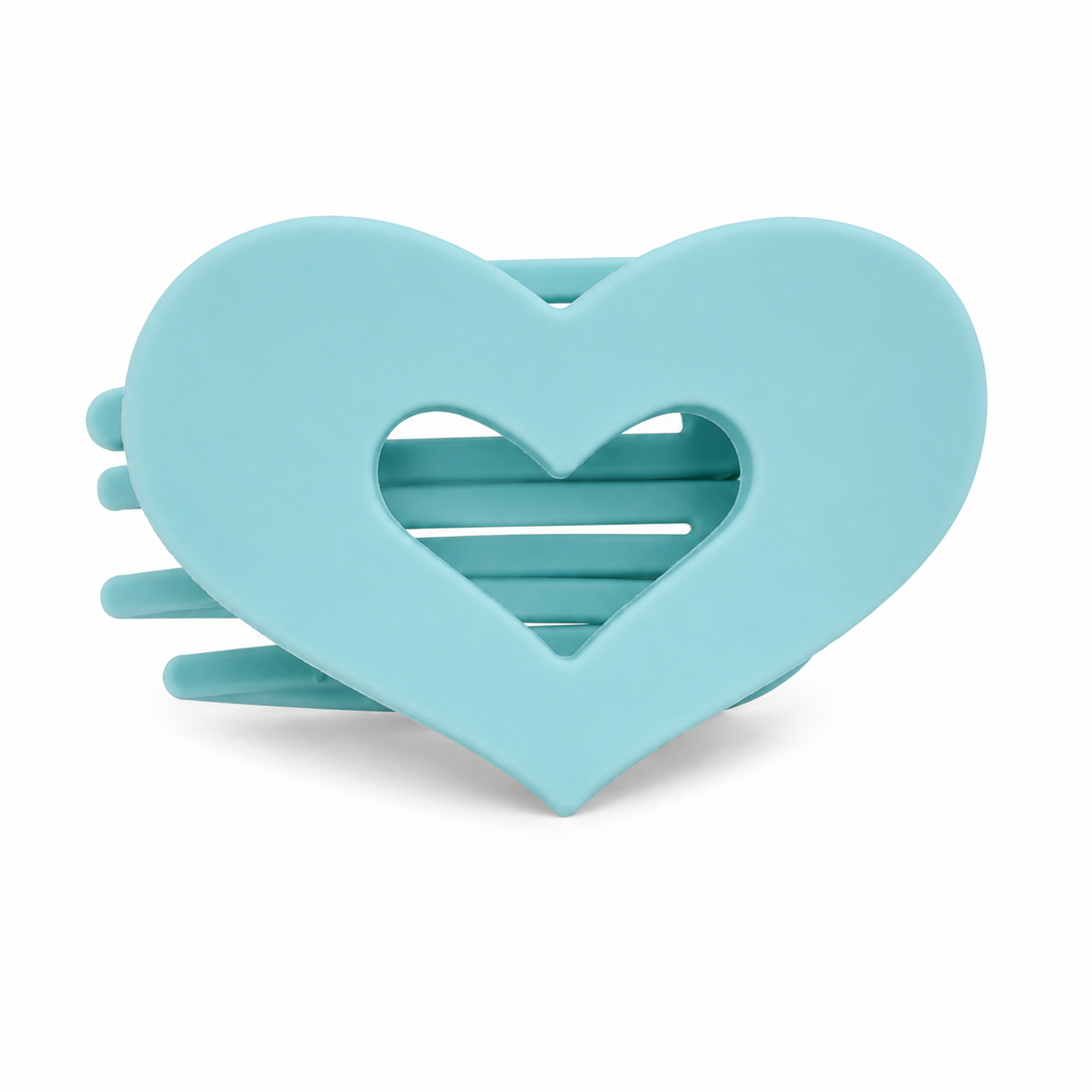 Matte Jumbo Cut Out Heart Hair Claw