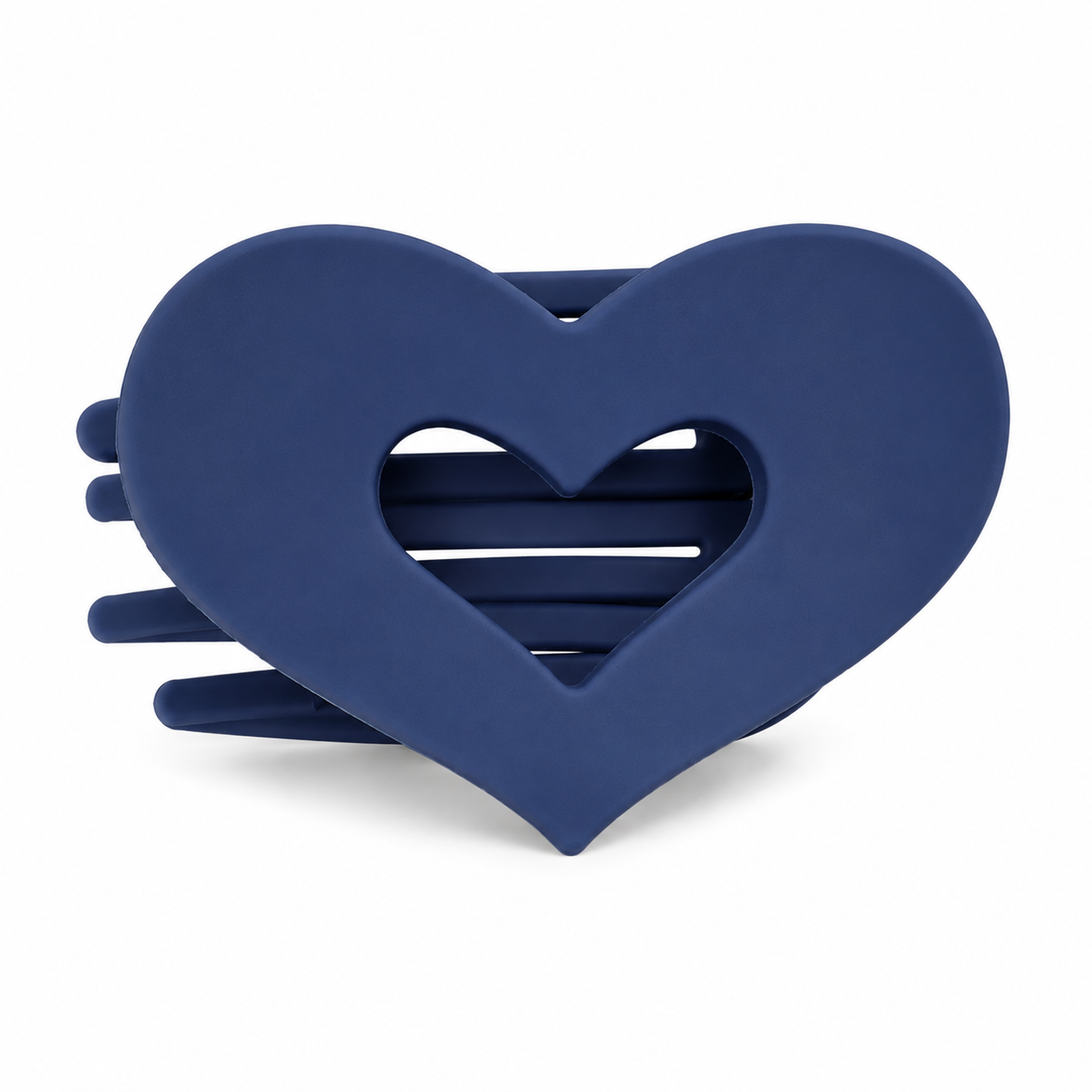 Matte Jumbo Cut Out Heart Hair Claw