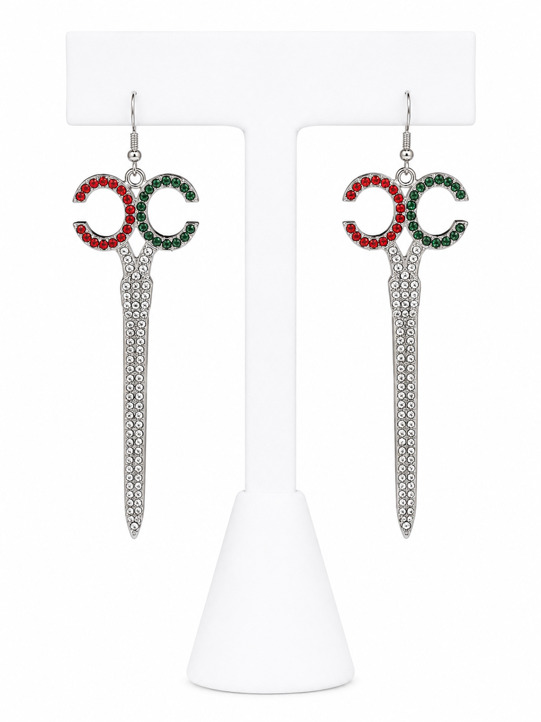 Holiday Glam Sparkle Drop Earrings
