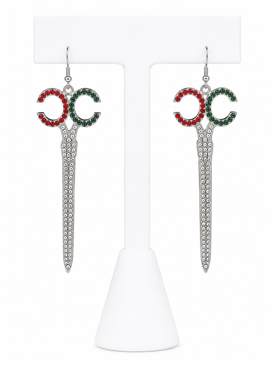 Holiday Glam Sparkle Drop Earrings
