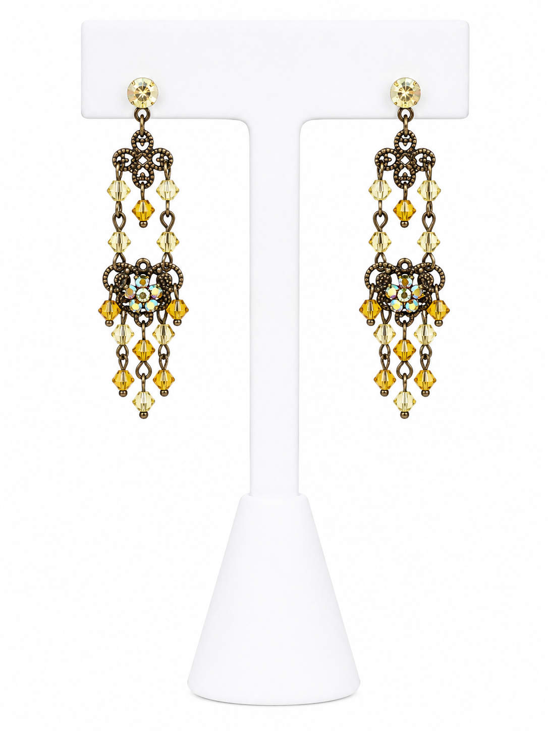 Golden Heirloom Chandelier Earrings