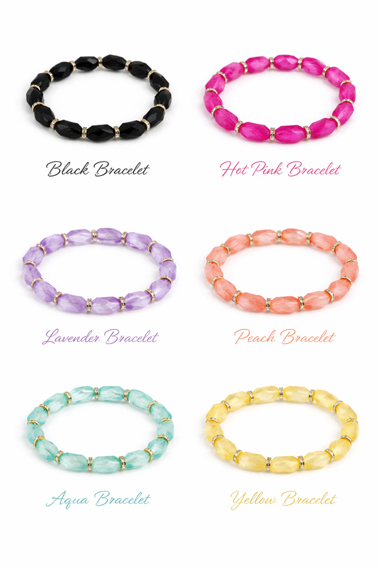 Soft Shades of Stretch Bracelets