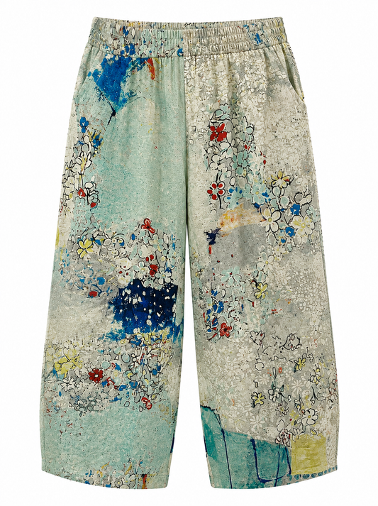 Sea Glass Bloom Capris