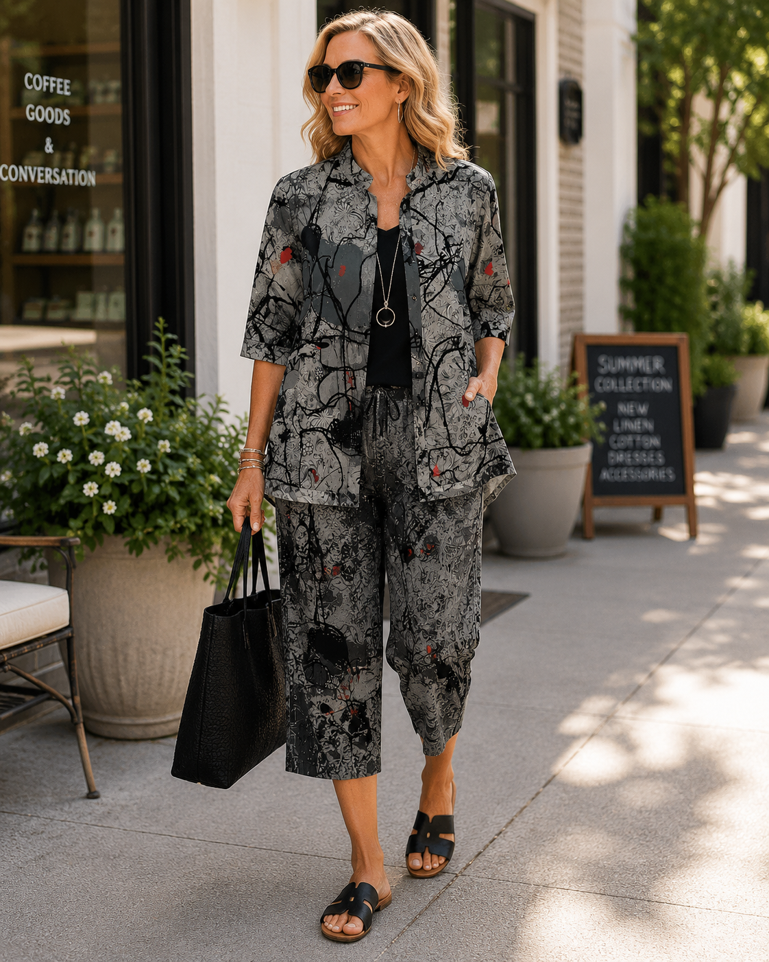 Shadow Garden Button Jacket