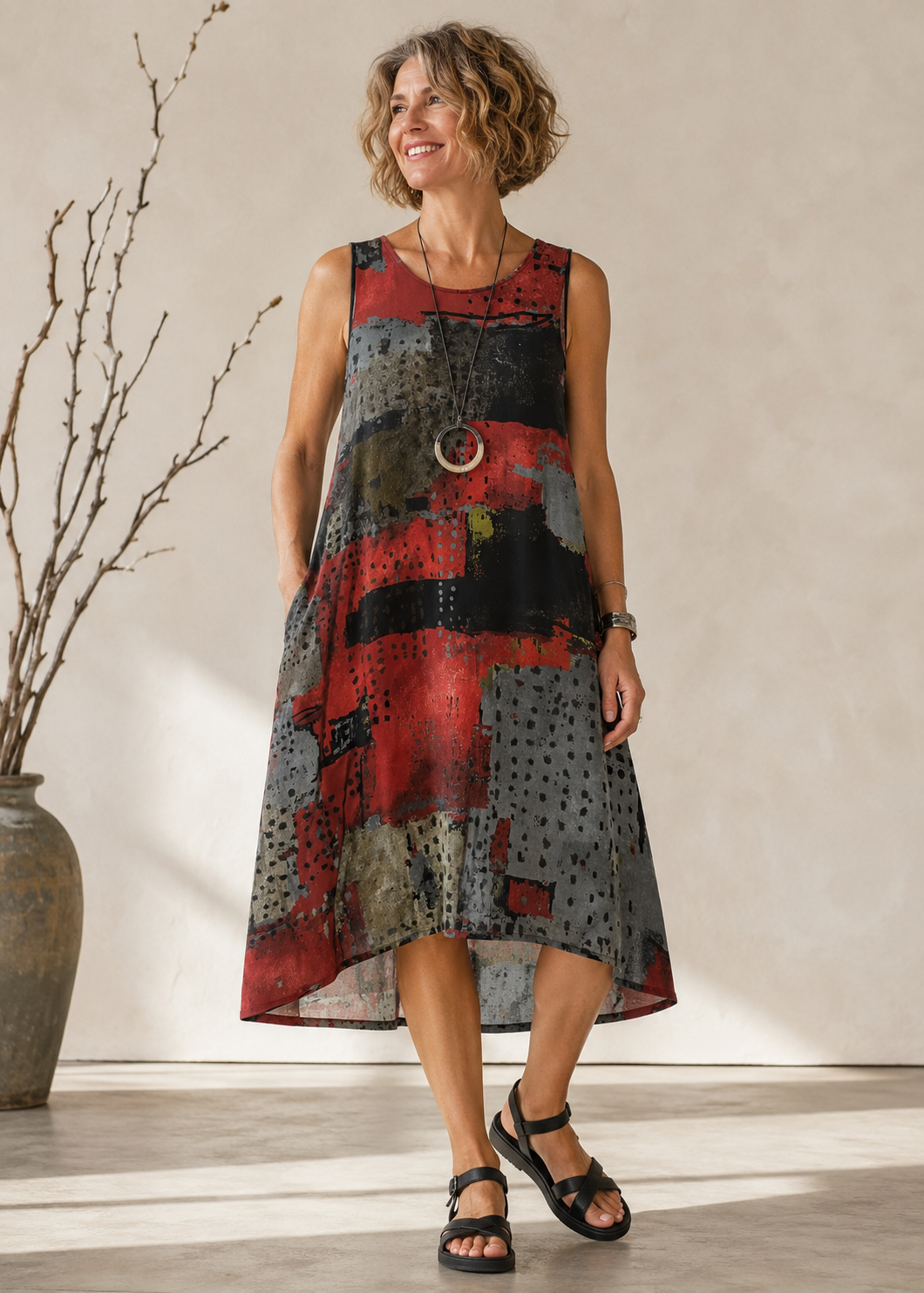 Sleeveless Crimson Tide Dress